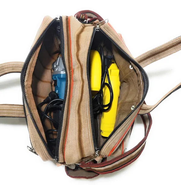 Spanish_Red_Washable_Electrician_Technician_And_Plumber_ToolPolyester_Bag_With_Max_Durability_(_12"X15"_)