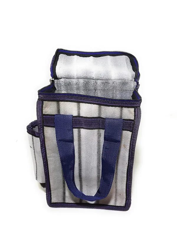 Vulture_Grey_Washable_Lunch,School,Office,Picnic_TiffinPolyester_Bag_With_Feature_Of_Temperature_Maintain_For_All_Men_&_Women_And_Kids_(_8"X12"_)
