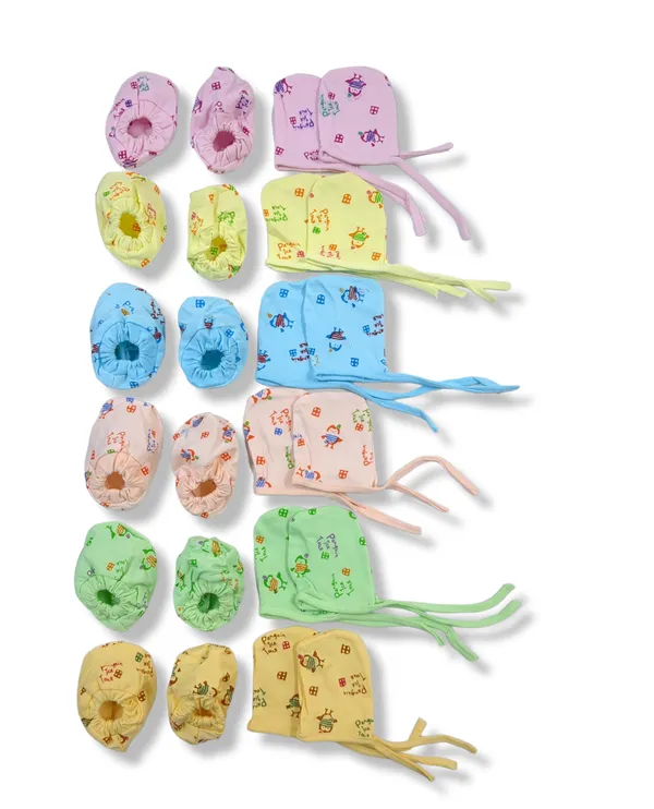 Pair_of_24_Multicolor_Soft_Hosiery_Cotton_Mittens_&_Socks_Set_|_12_Pairs_Mittens_&_12_Pairs_Socks
