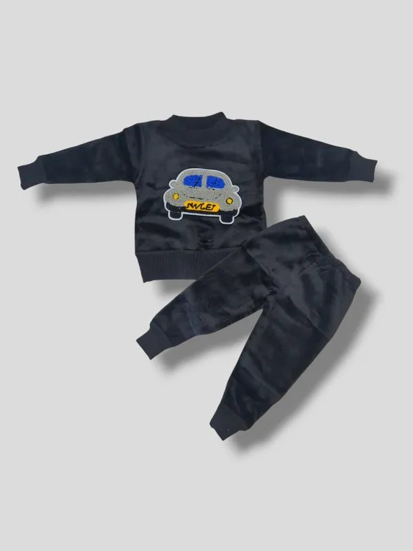 Black_Cartoon_Face_Embroidered_Sweater_With_Pant_Set_|_For_Baby_Girls_&_Boys