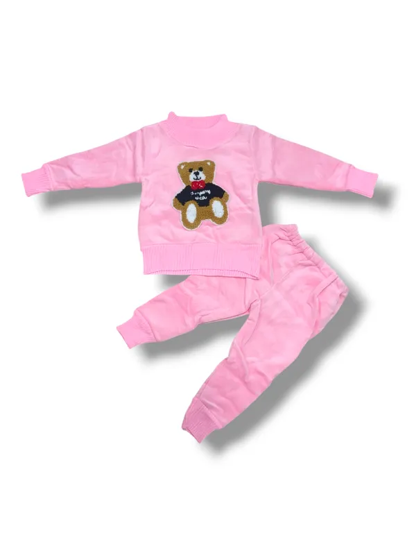 Pink_Cartoon_Face_Embroidered_Sweater_With_Pant_Set_|_For_Baby_Girls_&_Boys