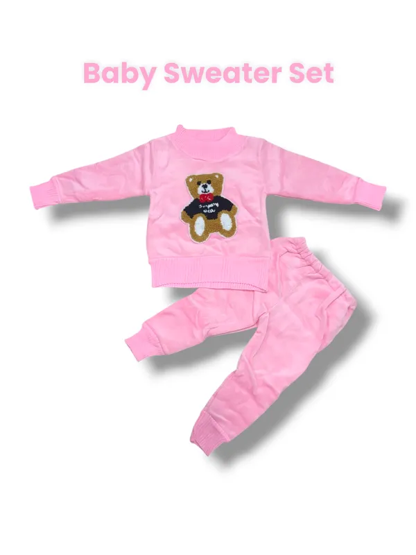 Pink_Cartoon_Face_Embroidered_Sweater_With_Pant_Set_|_For_Baby_Girls_&_Boys