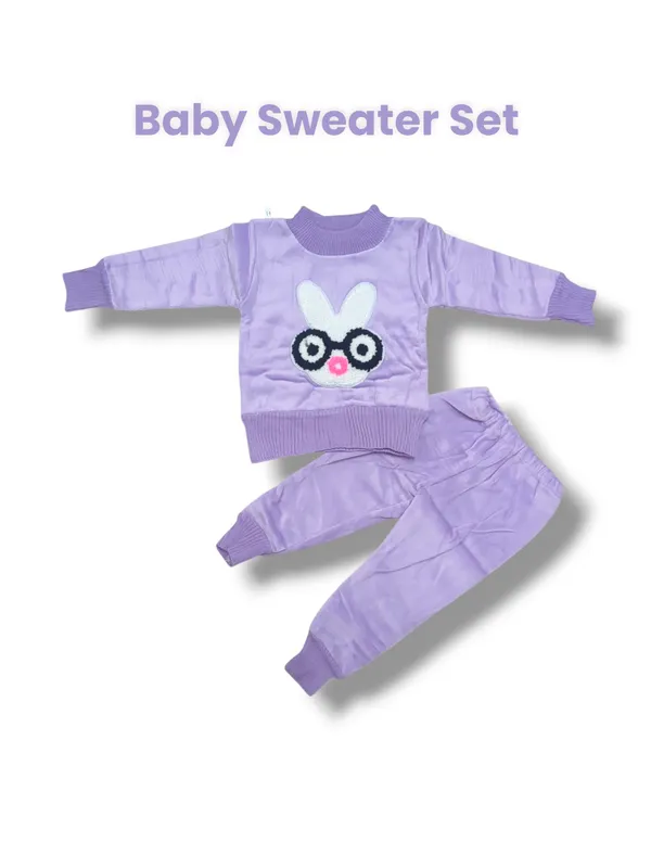Purple_Cartoon_Face_Embroidered_Sweater_With_Pant_Set_|_For_Baby_Girls_&_Boys