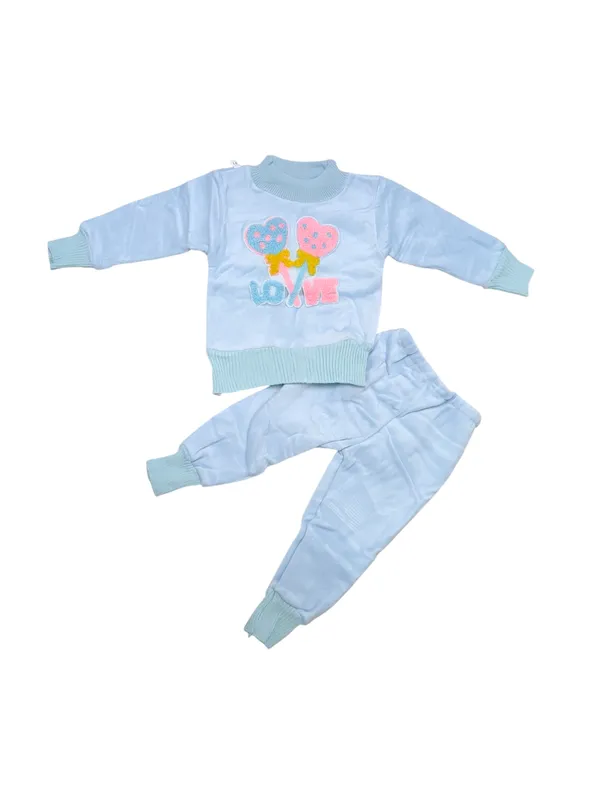 Sky_Blue_Cartoon_Face_Embroidered_Sweater_With_Pant_Set_|_For_Baby_Girls_&_Boys