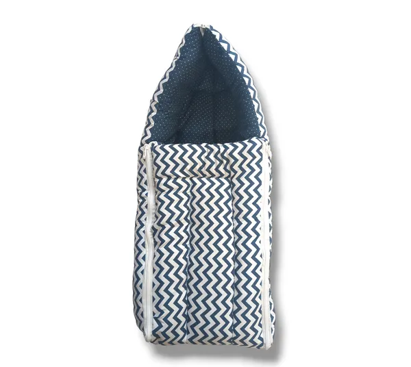 Dark_Blue_3_In_1_Sleeping_Bag_Cum_Baby_Cotton_Bed_For_New_Born_Baby