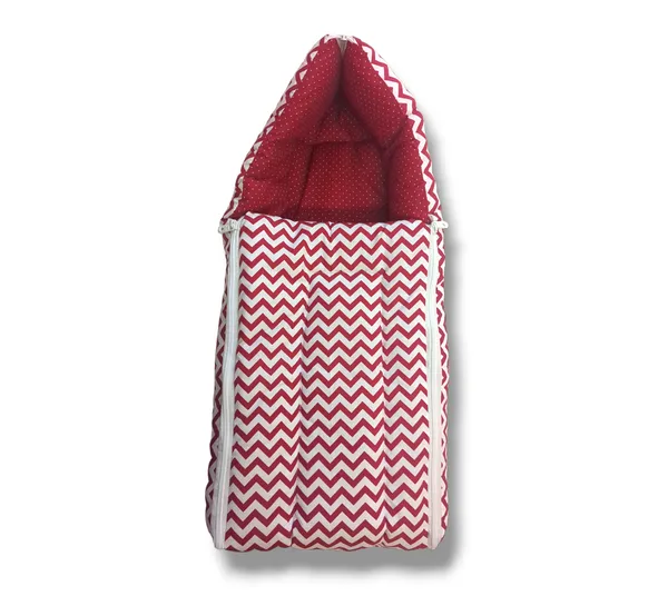 Red_3_In_1_Sleeping_Bag_Cum_Baby_Cotton_Bed_For_New_Born_Baby