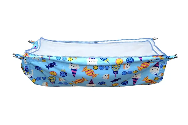 Set_of_3_Blue_Hosiery_Cloth_Set_|_For_Naming_Ceremony_|_Jhabla_Set,_Mattress,_Baby_Cradle_Swing