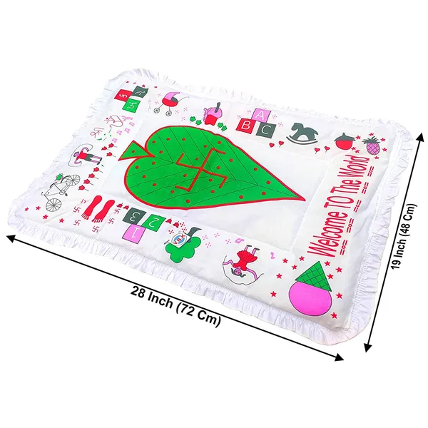 White_Cotton_Mattress_|_For_Naming_Ceremony_And_Chatti_|_With_Soft_Cotton_Baby_Mat