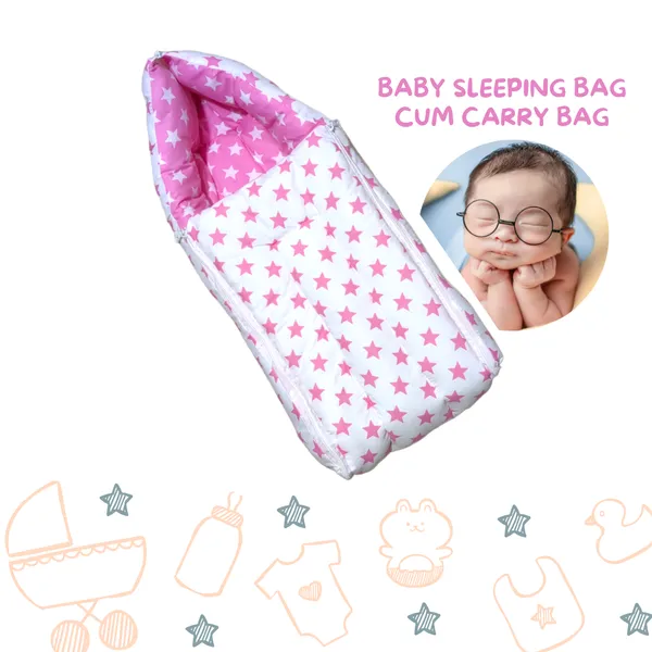 Pink_Carry_Nest_3_In_1_Baby_Sleeping_Bag_For_Newborn