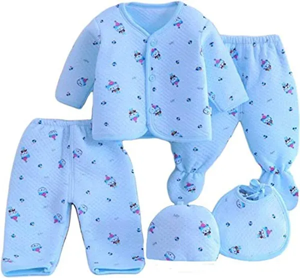 Set_of_5_Blue_Cotton_Newborn_Baby_Gift_Set_|_Shirt_with_Pyjama,_Legging,_Bib_&_Cap