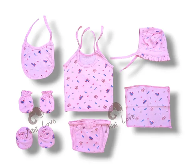 Set_of_3_Multicolor_Cotton_Hosiery_Cloth_Set_|_For_Naming_Ceremony_|_Jhablas_With_Nappies,_Mitten,_Booties,_Cap,_Bib_&_Rumal_|_27_Pcs