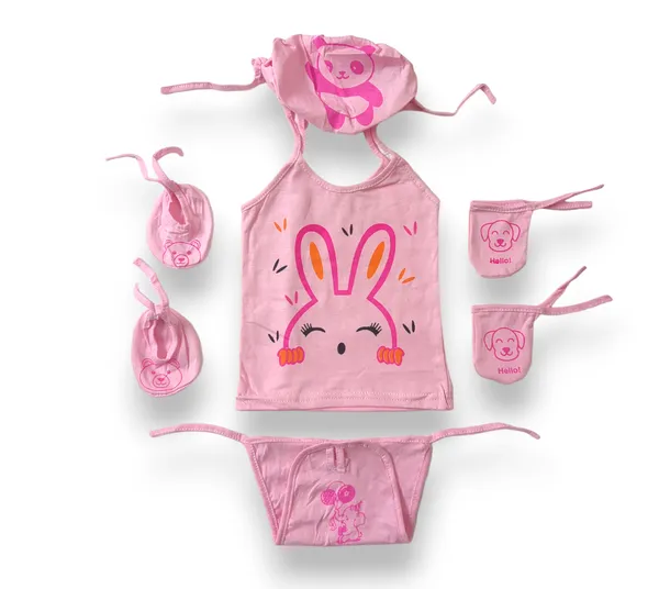 Set_of_3_Multicolor_Soft_Cotton_Hosiery_Cloth_Set_|_For_Naming_Ceremony_|_Jhabla_Vests,_Caps,_Booties,_Mittens,_Nappies