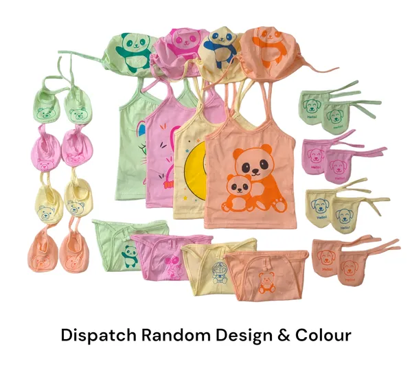 Set_of_3_Multicolor_Soft_Cotton_Hosiery_Cloth_Set_|_For_Naming_Ceremony_|_Jhabla_Vests,_Caps,_Booties,_Mittens,_Nappies