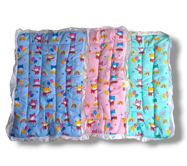 Set_of_3_Multicolor_Cotton_Baby_Mattress_|_For_Baby