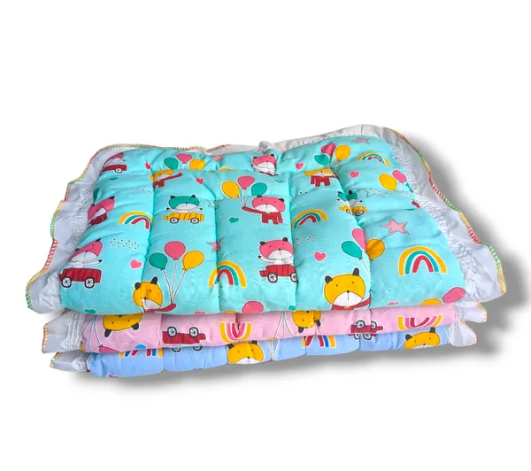 Set_of_3_Multicolor_Cotton_Baby_Mattress_|_For_Baby