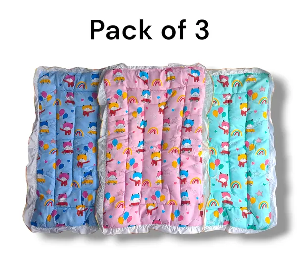 Set_of_3_Multicolor_Cotton_Baby_Mattress_|_For_Baby