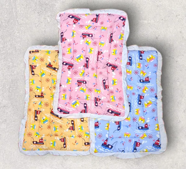 Set_of_3_Multicolor_Cotton_Baby_Mattress_|_For_Baby