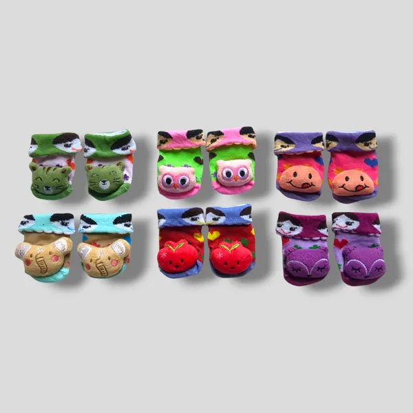 Pair_of_6_Multicolor_Anti_Slip_Cotton_Socks_|_For_Baby