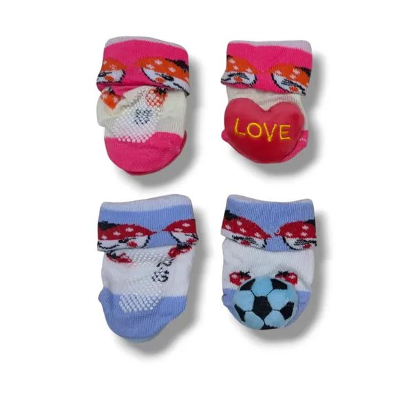 Pack_Of_6_Pair_Cotton_Teddy_Cartoon_Face_Ankle_Socks_|_Anti-Slip_Newborn_Socks