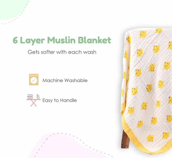 White_6_Layers_Breathable_Cotton_Muslin_Blankets_For_Toddler_|_100_x_100_Cm