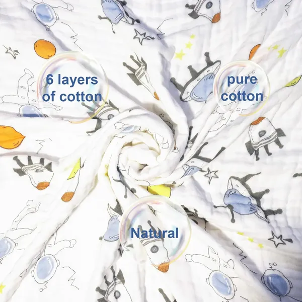 White_6_Layers_Breathable_Cotton_Muslin_Blankets_For_Toddler_|_100_x_100_Cm