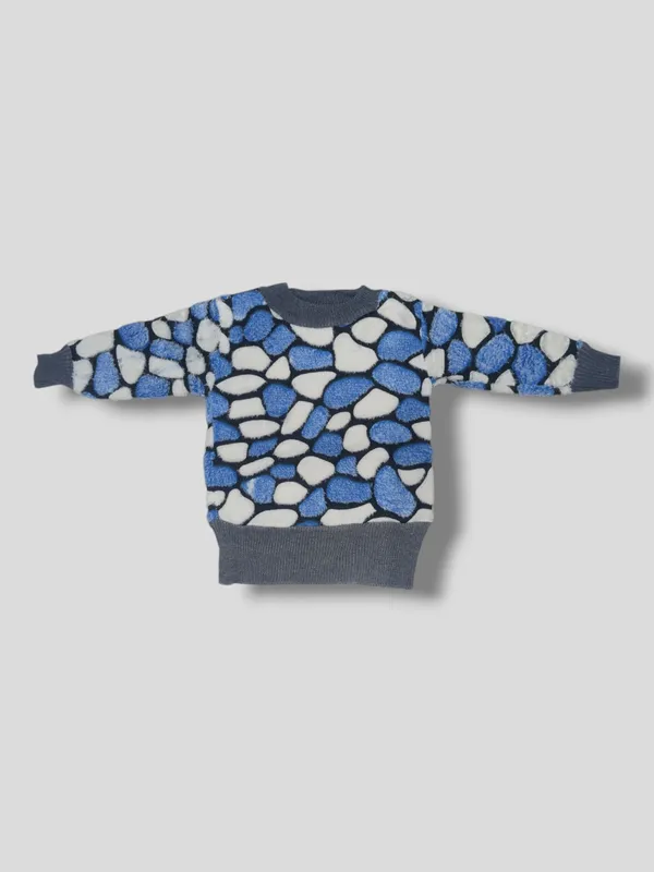 Blue_Round_Neck_Woolen_Sweater_|_For_Baby_Girls_&_Boys