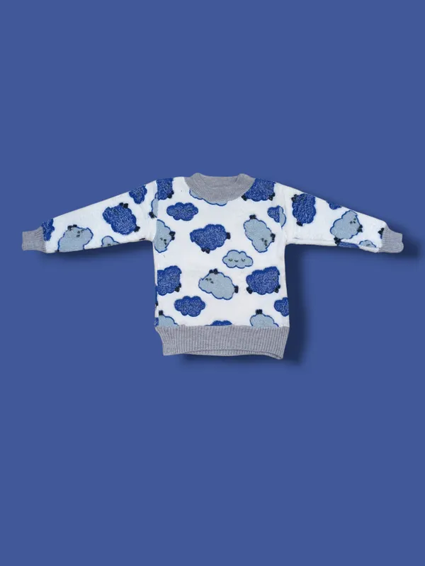White_Round_Neck_Woolen_Sweater_|_For_Baby_Girls_&_Boys