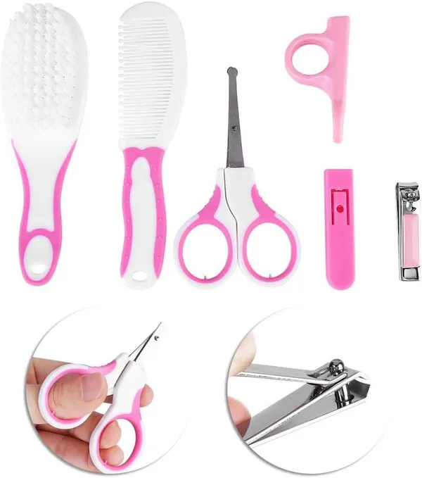 Set_of_6_Pink_Baby_Grooming_Healthcare_Kit