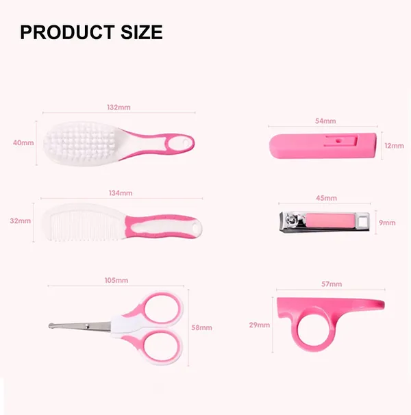 Set_of_6_Pink_Baby_Grooming_Healthcare_Kit