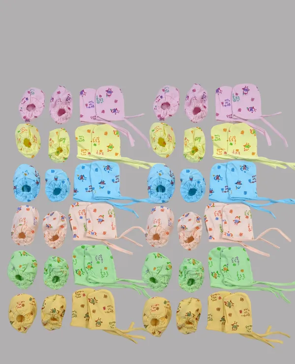 Pair_of_24_Multicolor_Soft_Hosiery_Cotton_Mittens_&_Socks_Set_|_12_Pairs_Mittens_&_12_Pairs_Socks