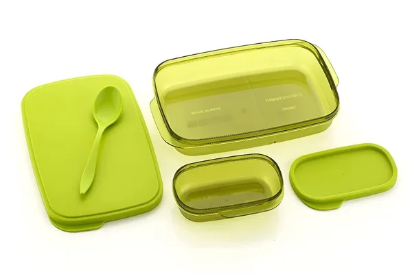 Green_Food_Grade_Plastic_Leak_Proof_Reusable_2_Containers_Lunch_Box_with_Spoon_|_For_Kids_|_590_ml