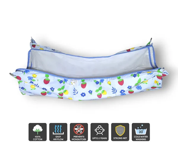Blue_Khoya_Cradle_Cotton_Cloth_Zoli_With_Mosquito_Net