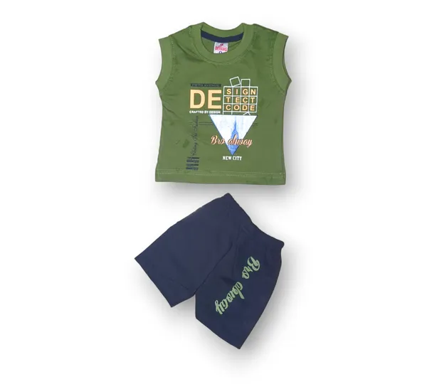 Set_of_2_Multicolor_Cotton_Sleeveless_T-Shirt_With_Short_|_For_Baby_Boys_&_Girls