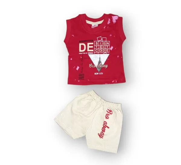 Set_of_2_Multicolor_Cotton_Sleeveless_T-Shirt_With_Short_|_For_Baby_Boys_&_Girls