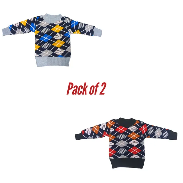 Pack_of_2_Multicolor_Round_Neck_Sweat_T-Shirts_|_For_Baby