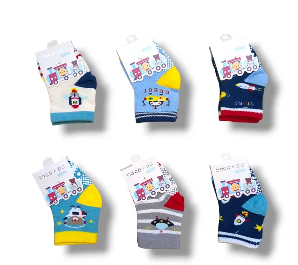 Pair_of_6_Multicolor_Anti_Slip_Cotton_Socks_|_For_Baby