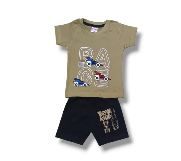 Set_of_2_Multicolor_Cotton_Half_Sleeve_T-Shirt_With_Shorts_Set_|_For_Baby_Boys_&_Girls