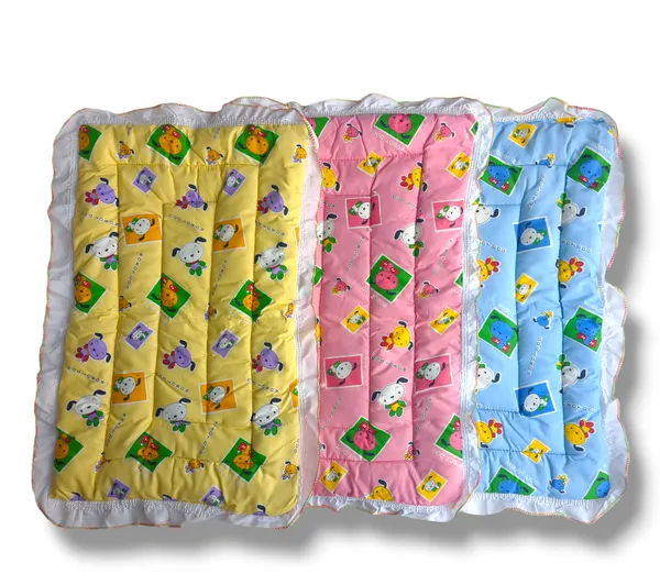 Set_of_3_Multicolor_Cotton_Hosiery_Cloth_Set_|_For_Naming_Ceremony_|_Jhabla,_Booties,_Mittens,_Caps,_Nappies_&_Sleeping_Bed