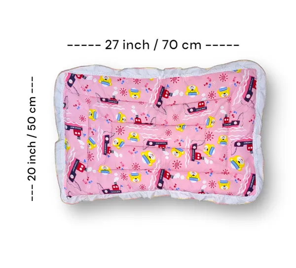 Set_of_3_Multicolor_Cotton_Hosiery_Cloth_Set_|_For_Naming_Ceremony_|_Jhabla,_Booties,_Mittens,_Caps,_Nappies_&_Sleeping_Bed