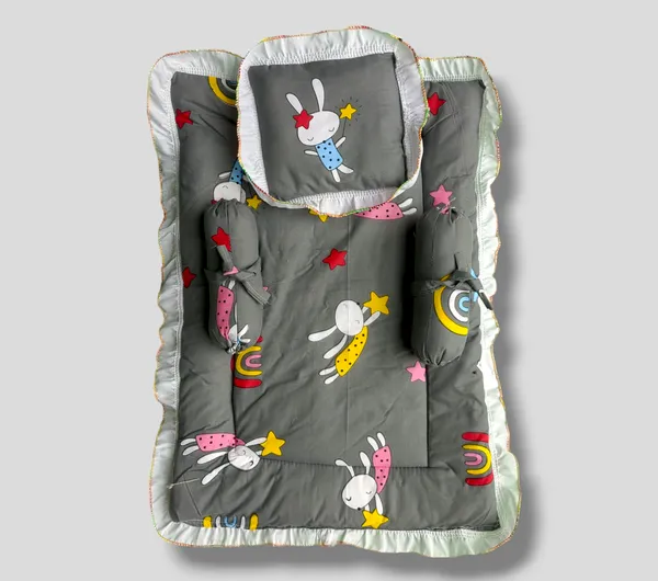 Pack_of_4_Black_Super_Soft_Bedding_Set_For_Baby