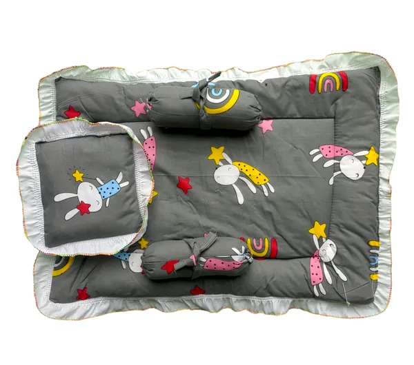 Pack_of_4_Black_Super_Soft_Bedding_Set_For_Baby
