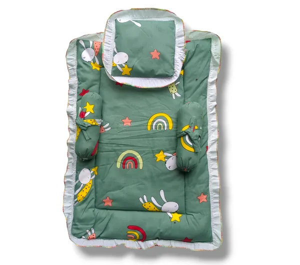 Set_of_4_Green_Super_Soft_Bedding_Set_For_Baby