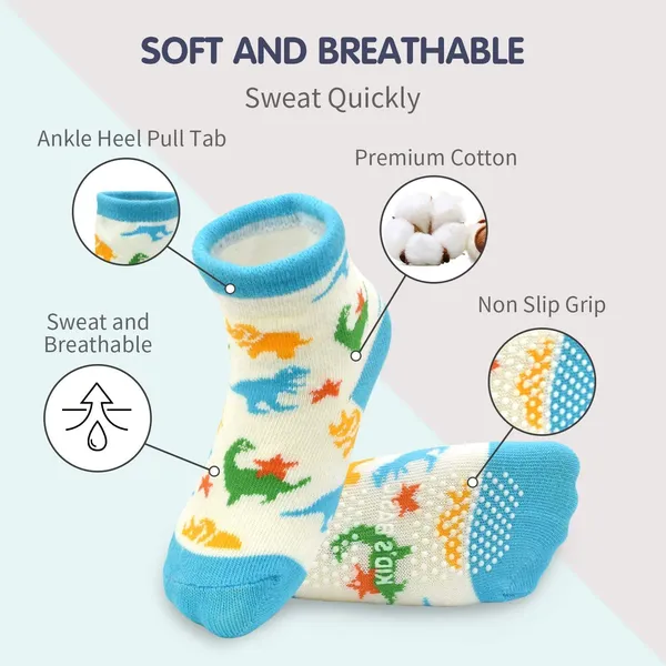 Pair_of_6_Multicolor_Cotton_Ankle_Length_Socks_|_For_Baby