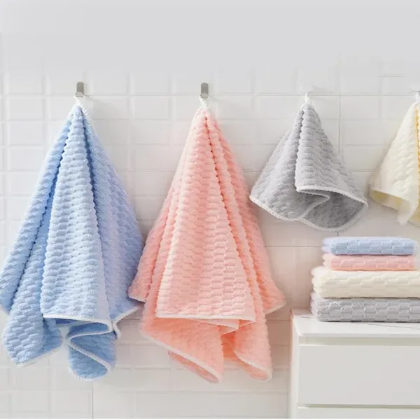 White_Soft_Breathable_Coral_Velvet_Hand_Towel_for_Bathroom_|_20_x_38_inch