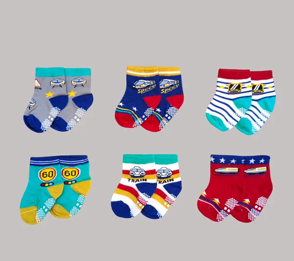 Pair_of_6_Multicolor_Cotton_Ankle_Length_Socks_|_For_Baby