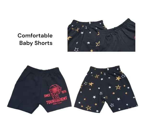 Set_of_2_Multicolor_Cotton_Sleeveless_T-Shirt_With_Shorts_|_For_Baby_Boys_&_Girls