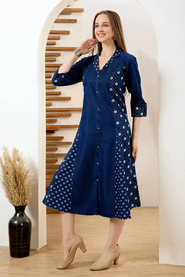 is ken's blue cheese dressing keto friendly Blue and White Rayon Layered Dress
