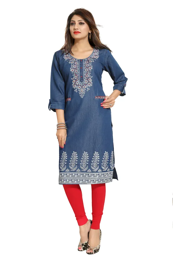 Denim_Tunic_with_Pockets_and_Thread_Work