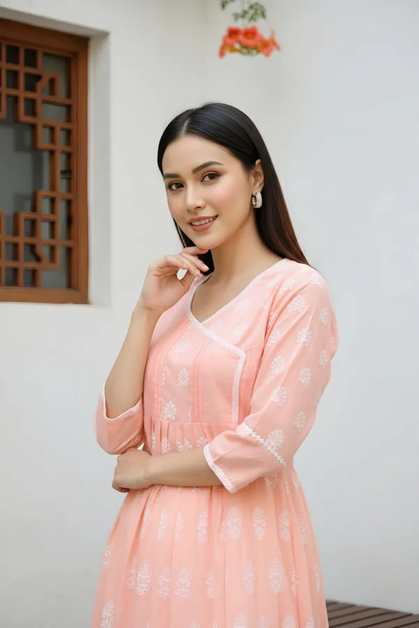 Elegant_Peatch_Chikankari_Peplum_Top_with_Lace_Embellished_Kedia_Neckline