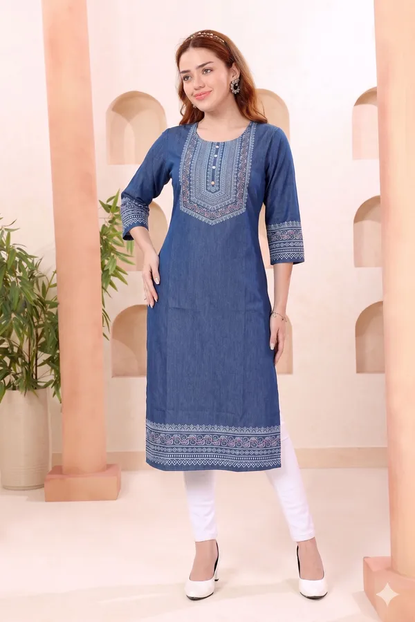 Indigo_Round_Neck_Denim_Kurti_for_Women_with_Ethnic_Print_and_Thread_Work